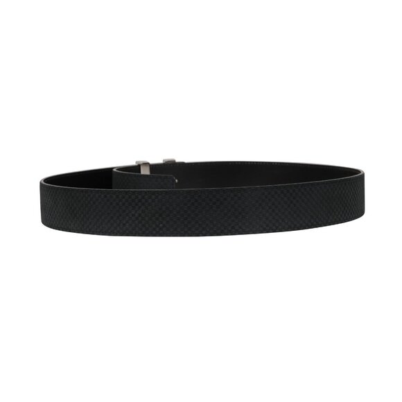 Louis Vuitton Mens Mini Damier 40mm LV Initials Belt Blue Suede Size 100 40 - Picture 6 of 15